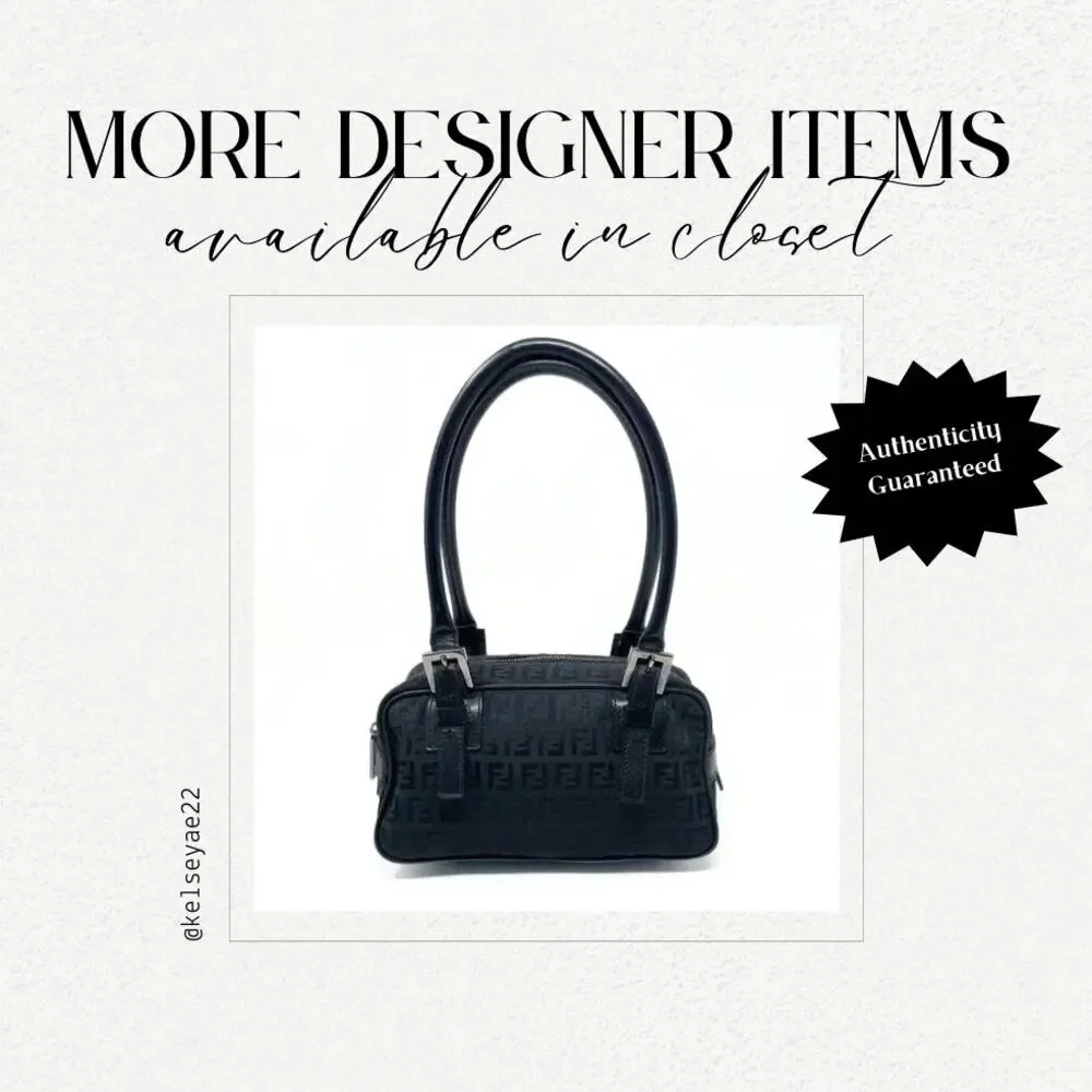 Gucci Vintage Monogram GG Flap Shoulder Bag Baguette Canvas Leather Black Silver - Picture 17 of 17